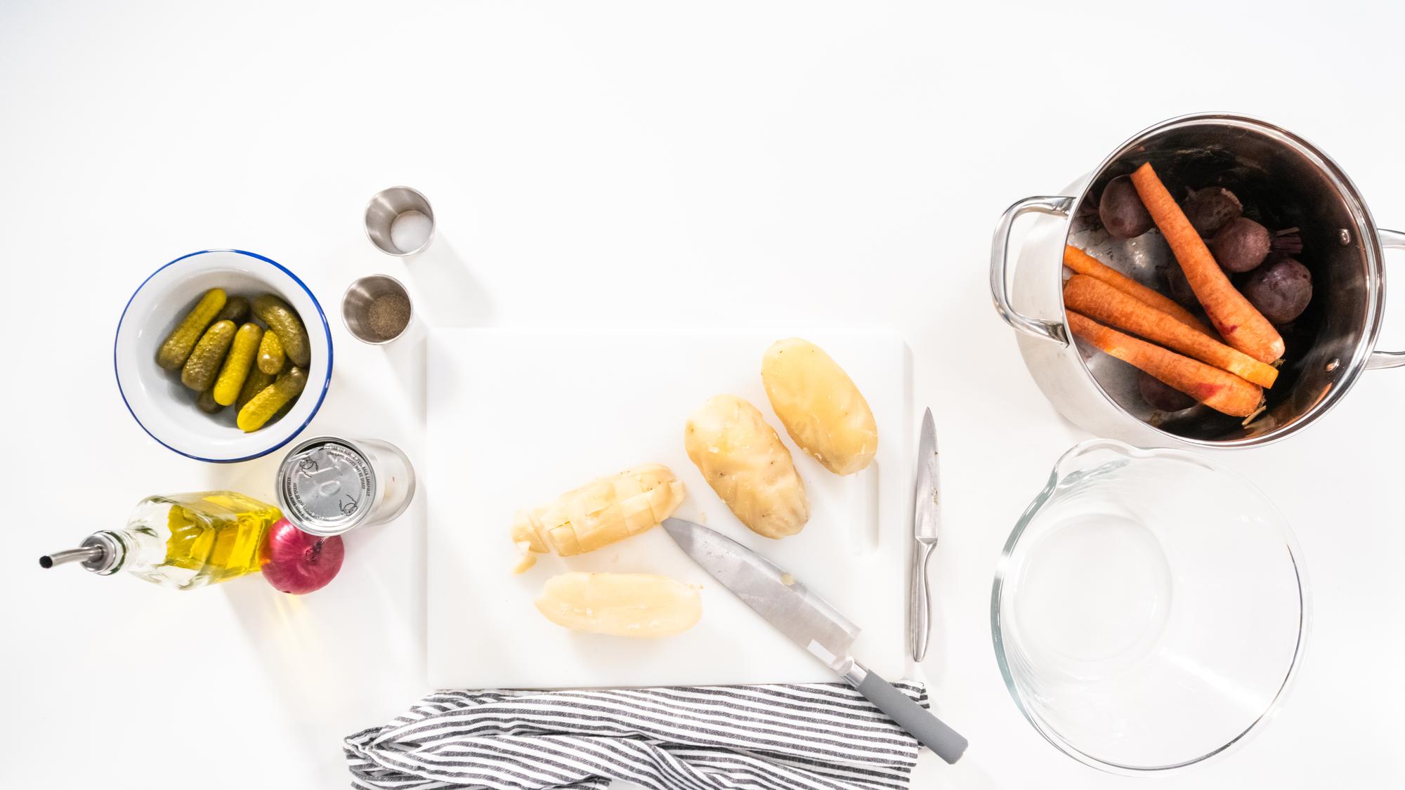 Set didattico con ingredienti e utensili